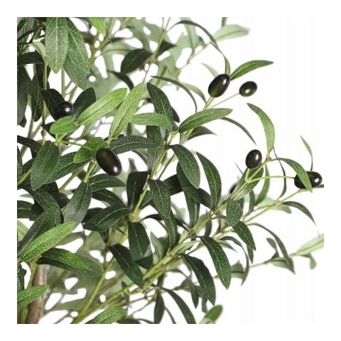 Sztuczne drzewko oliwne, w doniczce jak żywe, realistyczne, wysokość 1,5 cm DRZ02