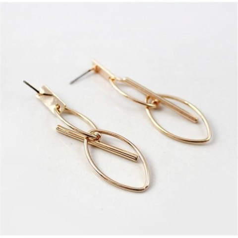 KOLCZYKI MODUŁOWE ŁEZKI ZŁOTE