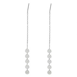 KOLCZYKI WISZĄCE KÓŁECZKA SREBRNE K923S