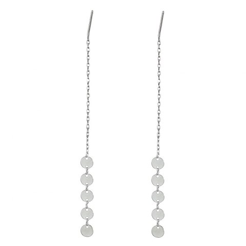 KOLCZYKI WISZĄCE KÓŁECZKA SREBRNE K923S