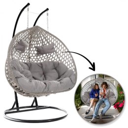 Fotel wiszący, huśtawka kokon z poduszkami DWUOSOBOWY KR29