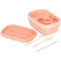 Lunch box śniadaniówka pudełko śniadaniowe z przegródkami dzielone 1900ml morelowe
