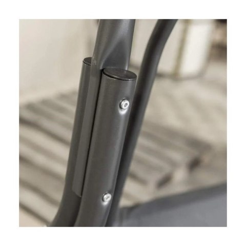 Huśtawka ogrodowa 3-osobowa z baldachimem i 2 poduszkami, beżowa HO01K