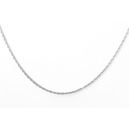 ŁAŃCUSZEK NASZYJNIK STAL CHIRURGICZNA PLATEROWANA BIAŁYM ZŁOTEM NST613