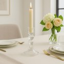 Świecznik dekoracyjny, szklany Glamour 13 cm - SW17