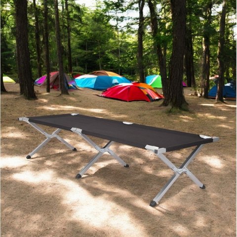 Łóżko turystyczne, polowe, kanadyjka 190 x 62cm składane w pokrowcu AR04CZ
