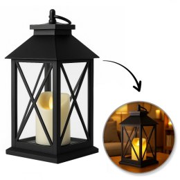 Lampion dekoracyjny LED z imitacją świecy 14 x 30 cm - LAMP56