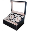 Rotomat na zegarek automatyczny, ekoskóra szkatułka gablotka 31x24x18cm PD103