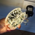 Zewnętrzne/ wewnętrzne lampki choinkowe drucik 500 LED 50m, ciepłe białe LAMP48