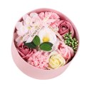 Bukiet zapachowych kwiatów mydlanych w ozdobnym pudełku, BUK25R