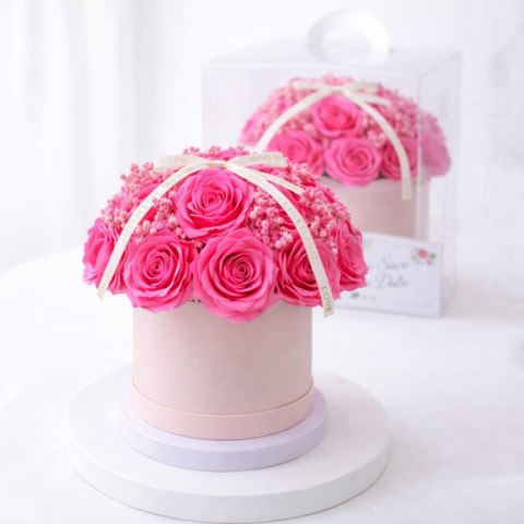 Flower box, bukiet zapachowych kwiatów mydlanych w pudełku 21szt. BUK29