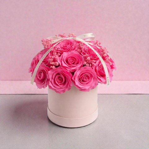 Flower box, bukiet zapachowych kwiatów mydlanych w pudełku 21szt. BUK29