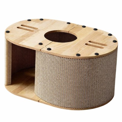 Tekturowy drapak dla kota, budka, domek, legowisko - 57 x 39,5 x 25 cm KOT31