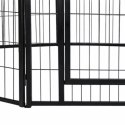 Kojec metalowy, klatka dla psa z bramką, składany wybieg, 8 paneli 80x80 KOT32
