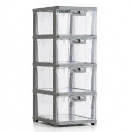 Plastikowy regał na kółkach szafka szuflady szafa 66x 34x 26cm PO21
