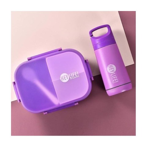 Śniadaniówka LUNCH BOX zestaw z bidonem fioletowy PJM47F