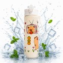 Butelka na wodę, bidon z rurką i ustnikiem 800ml KAPIBARA BD66