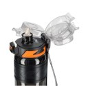 Butelka na wodę, sportowy bidon z miarką 680ML czarny BD64CZ