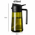 Butelka, spray do oliwy, oleju, dozownik, rozpylacz, zielony, zaciemniający 470ml POJ12
