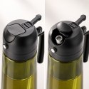 Butelka, spray do oliwy, oleju, dozownik, rozpylacz, zielony, zaciemniający 470ml POJ12