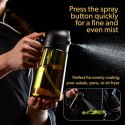 Butelka, spray do oliwy, oleju, dozownik, rozpylacz, zielony, zaciemniający 470ml POJ12