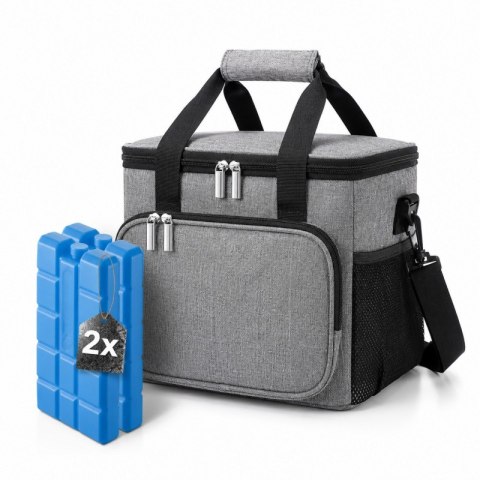 Torba termiczna do przenoszenia żywności LUNCH BOX 15l + 2 wkłady chłodzące KP06SZ
