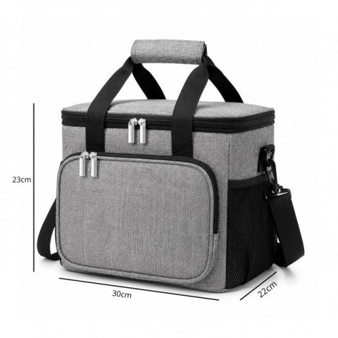Torba termiczna do przenoszenia żywności LUNCH BOX 15l + 2 wkłady chłodzące KP06SZ