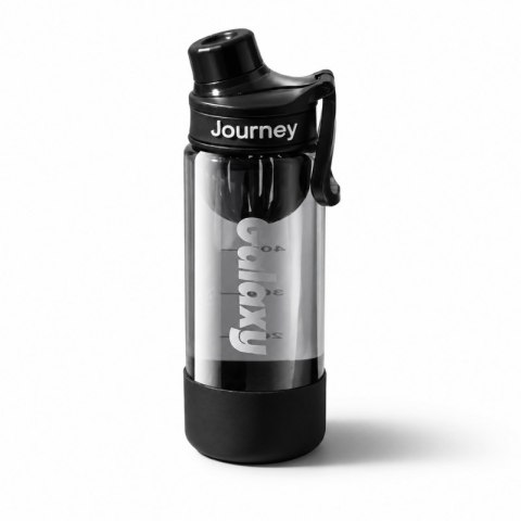 Butelka na wodę z uchwytem, sportowy bidon z miarką 680ML GALAXY czarny, BD71CZ