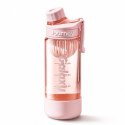 Butelka na wodę z uchwytem, sportowy bidon z miarką 680ML GALAXY różowy BD71R