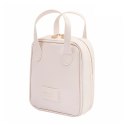 Kosmetyczka organizer na kosmetyki z rączką 17x7x19cm kremowa KS128B