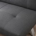 Sofa, kanapa 3 osobowa FLEX z funkcją spania, chromowane nogi, grafit melanż SOF04GRAF