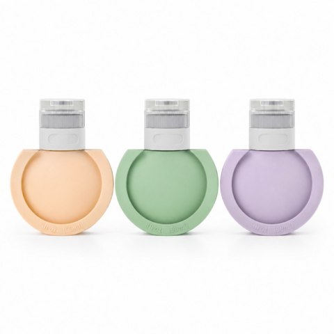 Zestaw 3 podróżnych buteleczek, woreczków silikonowych na kosmetyki, 3 x 30ml AK27