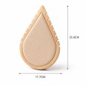 Ekskluzywny ekspozytor na naszyjniki, beżowa ŁEZKA MAŁA 26cm E44