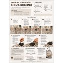 Fotel wiszący, huśtawka kokon z poduszkami DWUOSOBOWY- BOX, GRAFITOWY KR46SZ