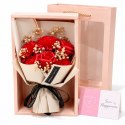 Bukiet zapachowych kwiatów mydlanych w pudełku 6 szt. flower box BUK09CZE