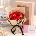 Bukiet zapachowych kwiatów mydlanych w pudełku 6 szt. flower box BUK09CZE