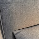 Fotel wypoczynkowy 3w1 z funkcja pełnego rozłożenia, łóżko, szary materiał SOF02SZ