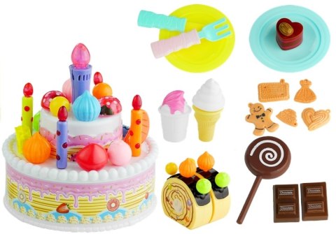 Tort urodzinowy na baterie dla dziecka + serwis ZESTAW