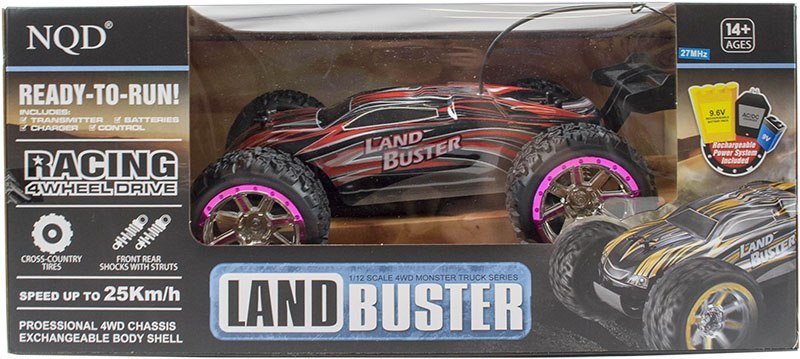 Samochód RC NQD Land Buster 4x4 USB 1:12 ŻÓŁTY